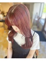 カノエ 下関熊野店(canoe)&nbsp;レッド/レイヤー/髪質改善縮毛矯正/髪質改善/韓国風/韓国ヘア