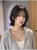 ウルフボブレイヤーボブウルフタンバルモリハッシュボブ韓国ボブ