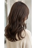 艶やかモカブラウンの大人ロング
