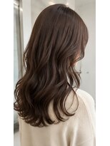 ヘアーエボリューション&nbsp;艶やかモカブラウンの大人ロング
