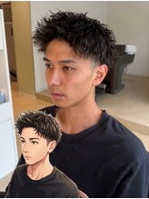 オム グランド(HOMME GRAND)&nbsp;【藤田翔吾】メンズショートパーマ