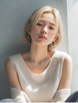 ロッソ 大橋店(Rosso) ハイトーンベージュの外ハネボブ【大橋】