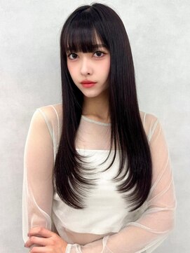 アッシュ 中野店(Ash) 20代30代/レイヤー/くびれ/透明感/小顔/オリーブベージュ/美髪