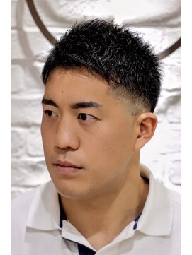 ヨシザワインク プレミアム 築地店(YOSHIZAWA Inc. PREMIUM) ビジネスソフトモヒカン/ベリーショートつんつんスタイル