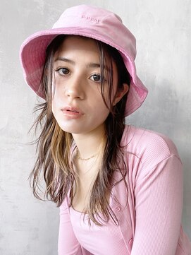 アイティー バイ アルバム 中野店(IT by ALBUM) バケハスタイル_くびれミディイヤリングカラー_8445