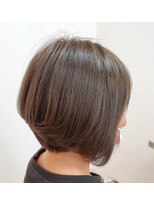 ヘアーアンドメイク ペリドット(hair&make Peridot)&nbsp;前髪なしショート/ショコラアッシュ/30代/40代/50代/60代
