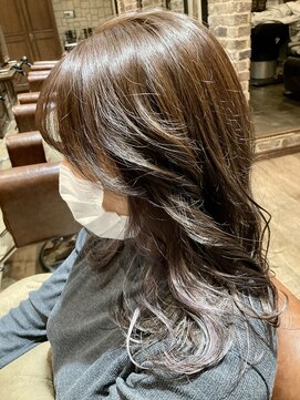 シャル 八王子(shalu) プラチナラベンダー＊インナーカラー