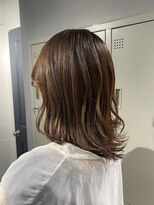 シェル 吉祥寺(shell)&nbsp;グレージュカラー/ボブウルフ/黒髪/ココアベージュ