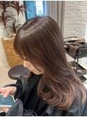 透明感カラー/濃厚ブラウンカラー/韓国/レイヤーカット