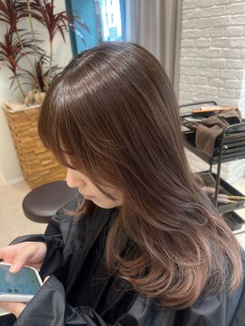 ブラン(blanc) 透明感カラー/濃厚ブラウンカラー/韓国/レイヤーカット