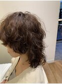 ウルフカットパーマ