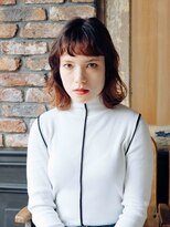 サロン ド ウィズ 西船橋店(Salon de With)&nbsp;外国人風外はねボブ/ダークブラウン◎30代40代50代