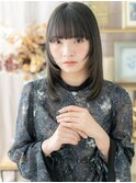 姫カットブルーグレージュ大人ガーリーミディa志木20代30代40代