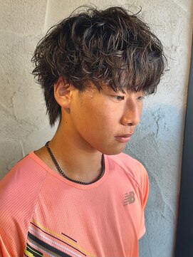 ニアウ 高崎店(Niau) シャドウパーマ韓国風パーマ韓流ヘアウルフマッシュ群馬県高崎市