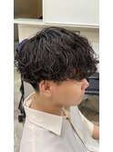 爽やかメンズショート/メンズパーマ/波巻きパーマ/マッシュ