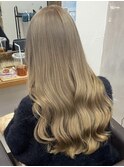 ダブルカラーベージュカラーケアブリーチカラーハイトーンカラー