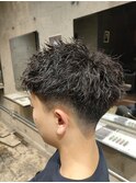 ベリーショート/ツイストスパイラルパーマ/刈り上げ