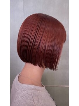 イーストハムヘッドショップ(EAST HAM head shop) つるんとシルエットボブ/ピンクブラウンカラー