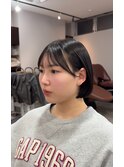 耳にかけても可愛い顔周りカット×ミニボブ