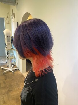 エクファ ヘア リゾート 大津 瀬田店(ex-fa hair resort) イメチェン/ホワイトブロンド/外ハネボブ/美髪/大津/瀬田