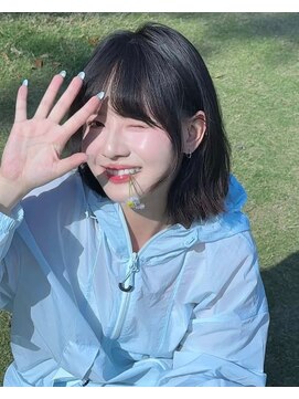 エイバヘア 新大久保(AVAHAIR) タンバルレイヤーカット×オフブラック