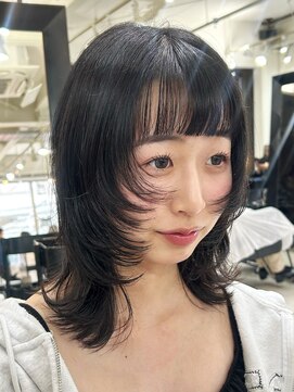 アクアオモテサンドウ(ACQUA omotesando) *ミディアムウルフカット!くびれミディアムレイヤーカット