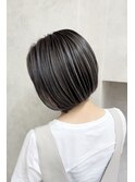 細めのハイライトで上品に馴染ませる大人カラー【古賀義大】