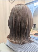 垢抜け切りっぱなしくびれロブ☆オトナ透明感グレージュ