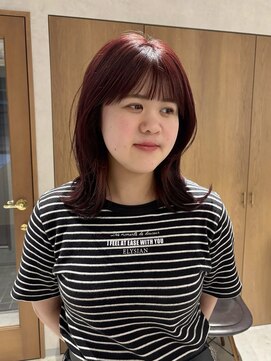 ラミエ バイ メルト 吉祥寺(lamie by melt) 小川/ブリーチなしwカラーピンクラベンダーカシスレッドくびれ