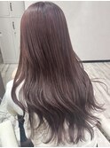 ピンクブラウンイルミナカラーレイヤーカット20代30代40代堺東