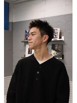 Thisday by nelke立川 メンズカット/メンズパーマ/ブリーチ【3/1 NEW OPEN(予定)】 短髪パーマツイストスパイラルパーマ刈り上げスパイキーショート