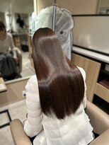 クセレス 梅田堂島店(KUSELESS)&nbsp;髪質改善カラー/ショコラブラウン/黒髪ツヤストレート
