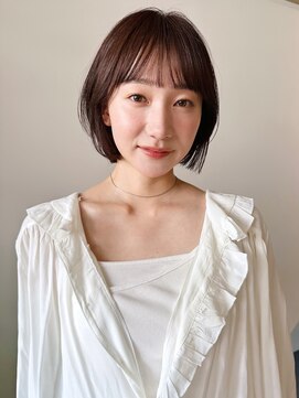シンス 銀座(since) ショートボブ/丸みボブ/小顔ショート/顔周りカット/似合わせ