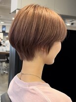 アビー 福岡天神(ABBEY) ショート丸みショートピンクベージュピンクブラウンブリーチなし