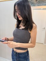 アトレ 福岡大名店(attrait)&nbsp;ツヤ感溢れるブラウンミディアム×大人っぽカット