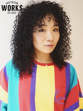 ワークス ヘアデザイン(WORKS HAIR DESIGN) 前髪デザインスパイラルパーマバング