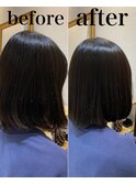 【髪質改善】地毛風縮毛矯正