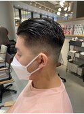 オールバック×フェードカット×フェード