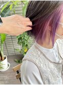 【hair salon W】パープルピンクカラー