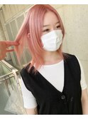 #ガルボ#ハイトーン#韓国風#ブリーチ#髪カリスマ#ピンクカラー