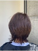 ☆大人のミディアムウルフスタイル☆/質感再整カラー