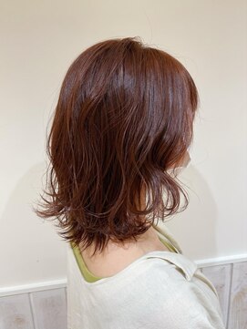 ネオリーブソラ 相模大野店(Neolive sola) オレンジブラウン×レイヤーカット