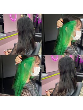 キジ(KIJI) ★ヘンプグリーン×インナーカラー★詳細はブログまで