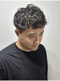 メンズパーマニュアンスパーマツイストスパイラルパーマ眉毛群馬