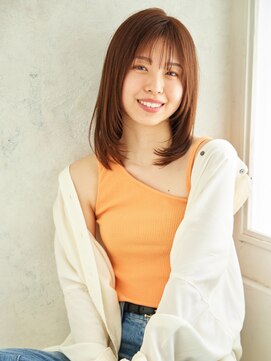 ビィシャイン 小野店 フェイスレイヤーの今どきミディ