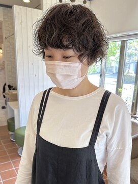 リトルガーデン(Little Garden) ショート×カーリー パーマスタイル 20代30代