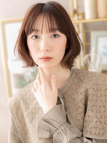 カバーヘア ブリス 上尾西口店(COVER HAIR bliss) 外ハネくびれカール切りっぱなしボブレイヤーa上尾20代30代40代