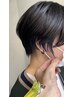  カット+イヤリングカラー+全体カラー+トリートメント ￥12000