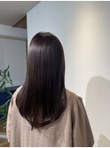ヴァイオレットブラウン×ストレートロング