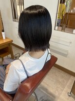 ルシュカイチマルニ(Rasca102)&nbsp;切りっぱなしボブ/顔まわりカット/黒髪